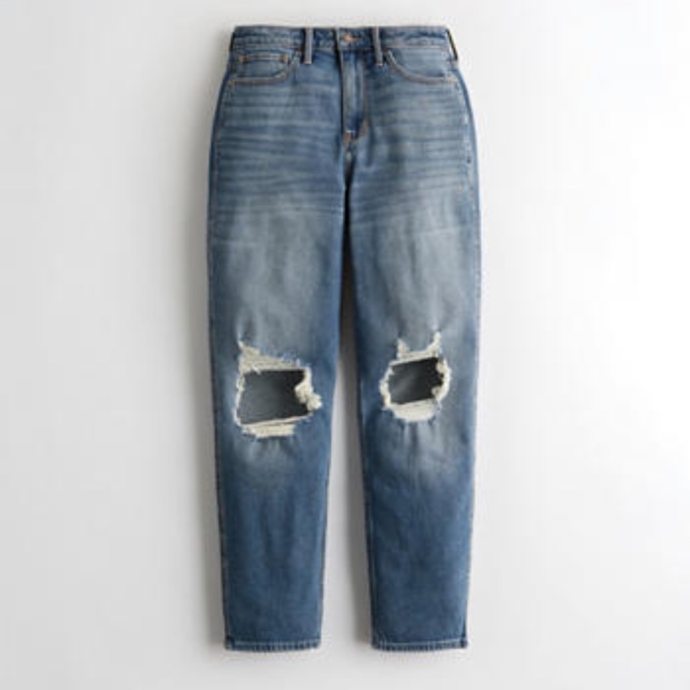 HOLLISTER CURVY MOM JEAN SZ 3 SHORT